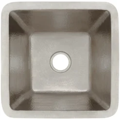 Premier Copper Products 15" Copper Bar/Prep Sink, Nickel, BS15EN2