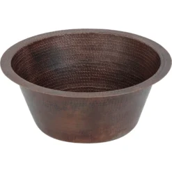 Premier Copper Products 16" Copper Bar/Prep Sink, Oil Rubbed Bronze, BR16DB2