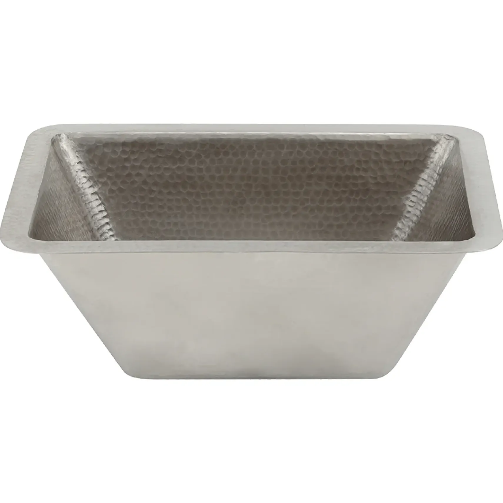 Premier Copper Products 17" Rectangle Copper Bathroom Sink, Nickel, LRECEN