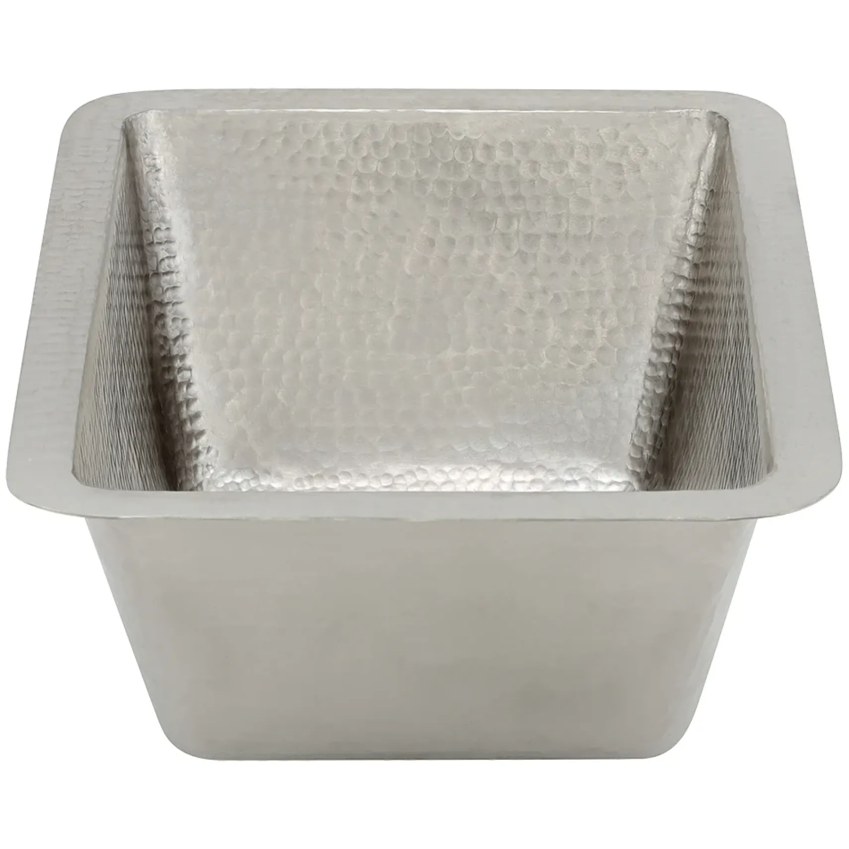 Premier Copper Products 17" Rectangle Copper Bathroom Sink, Nickel, LRECEN