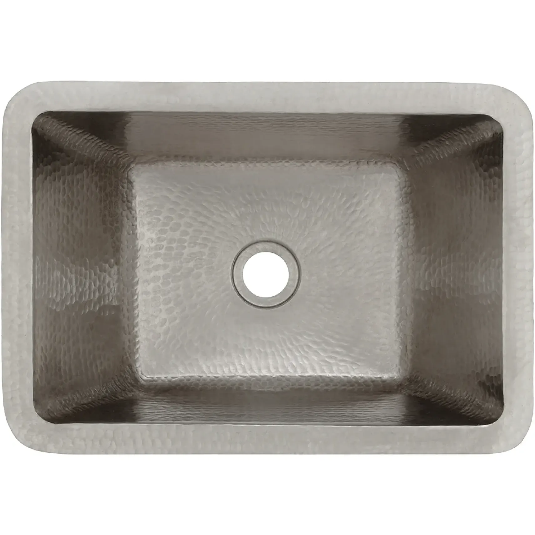 Premier Copper Products 17" Rectangle Copper Bathroom Sink, Nickel, LRECEN