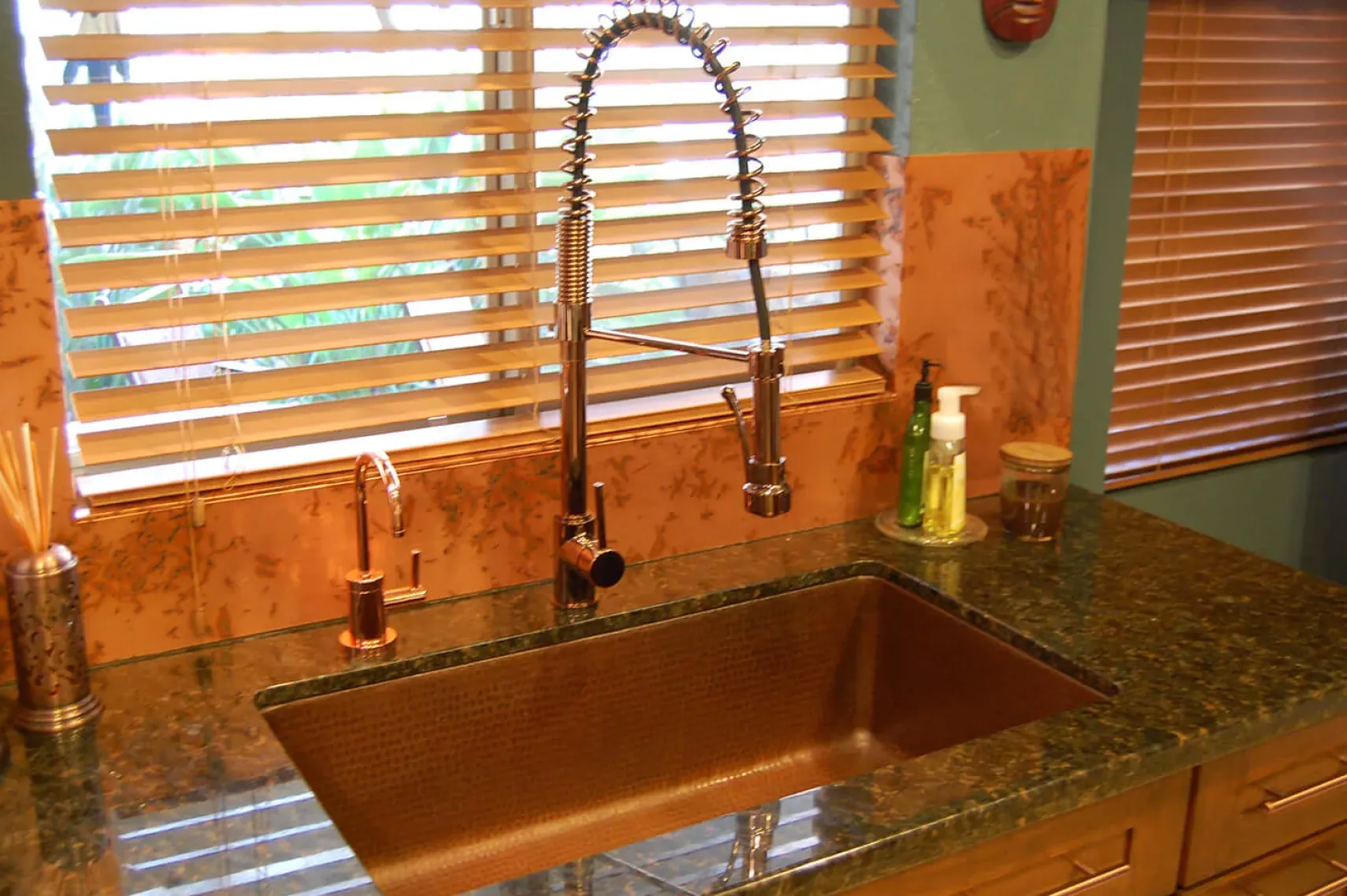 Premier Copper Products 33" Copper Kitchen Sink, Antique Copper, KSB33199