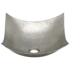 Premier Copper Products 18" Rectangle Copper Bathroom Sink, Nickel, VREC18MSEN