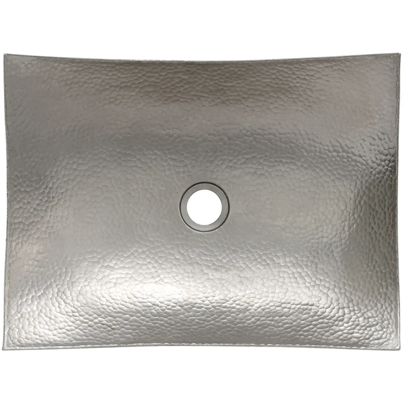 Premier Copper Products 18" Rectangle Copper Bathroom Sink, Nickel, VREC18MSEN
