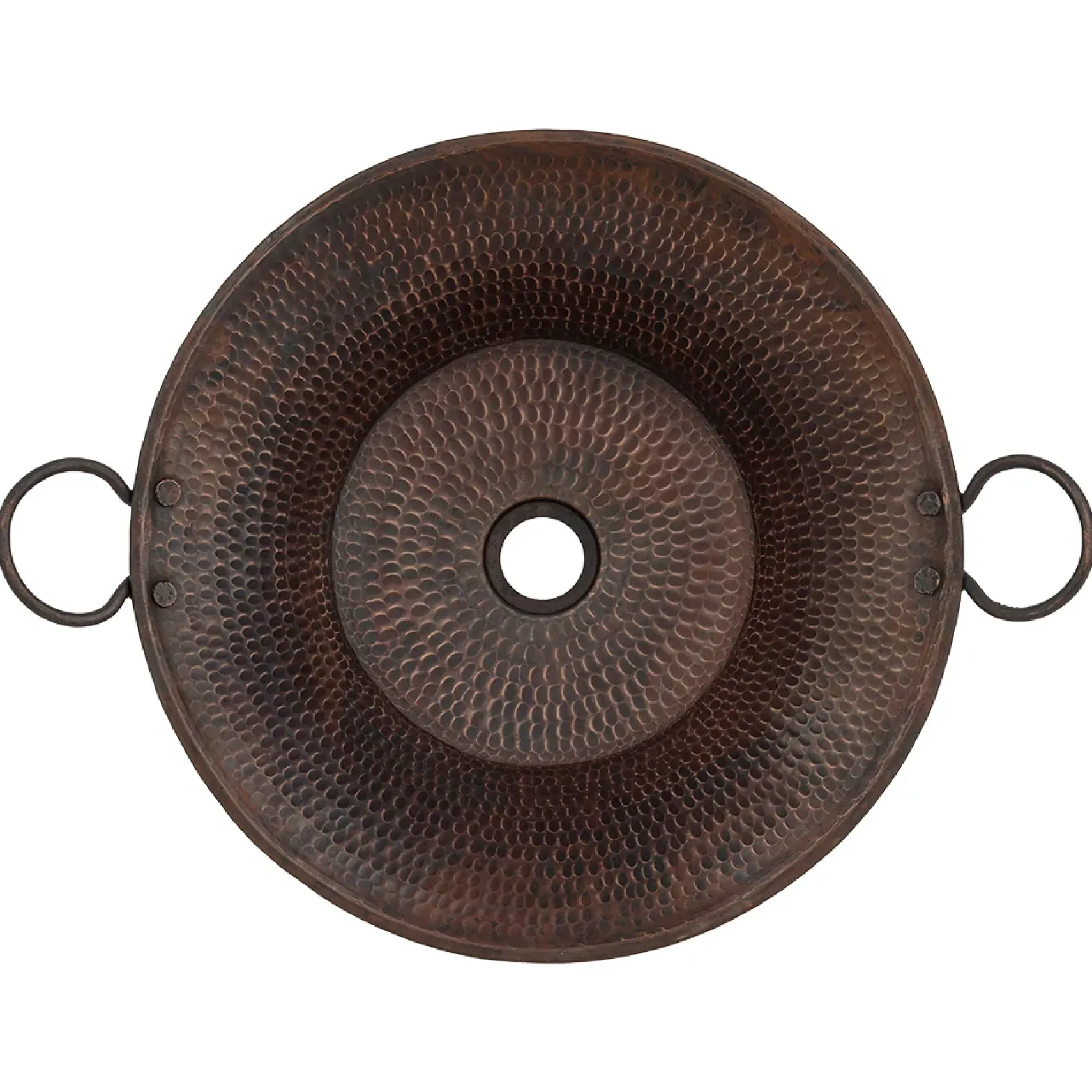 Premier Copper Products 21" Round Copper Bathroom Sink, Oil Rubbed Bronze, VR16MPDB