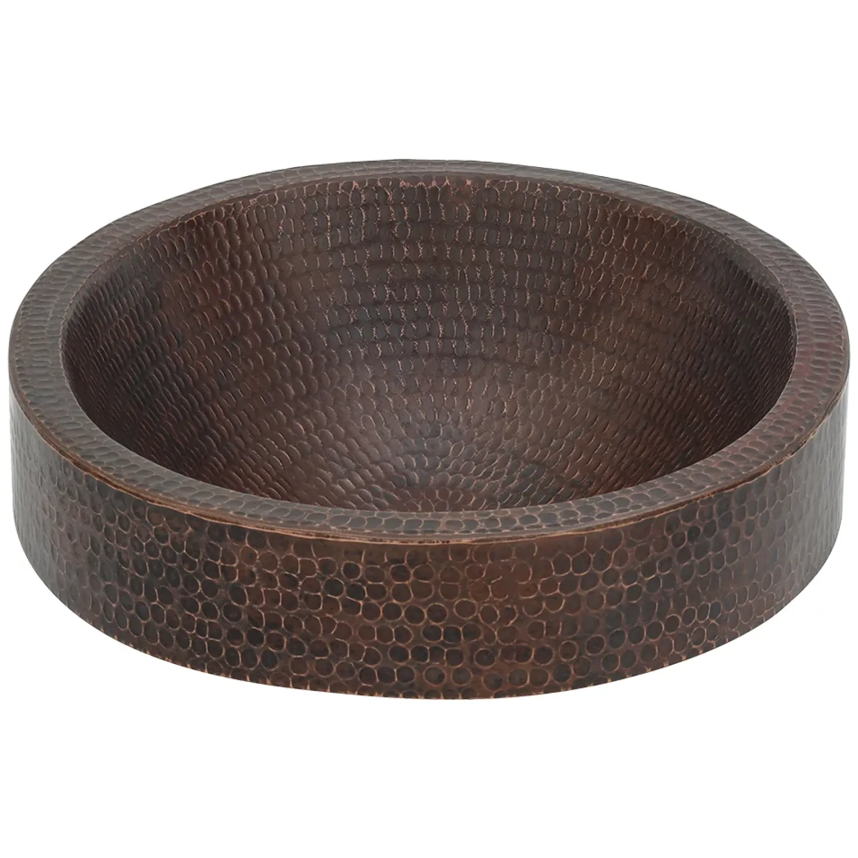 Premier Copper Products 18" Oval Copper Bathroom Sink, Oil Rubbed Bronze, VO18SKDB