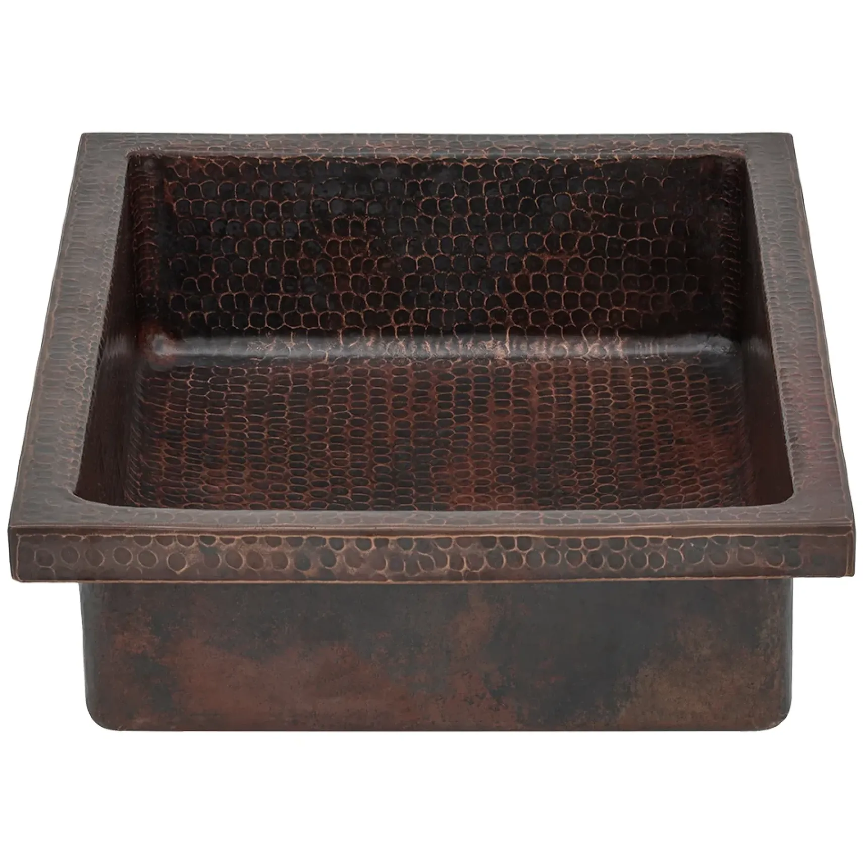 Premier Copper Products 20" x 14" Rectangle Vessel - Above Counter Copper Bathroom Sink, Oil Rubbed Bronze, 17 Gauge, VREC20SK1DB
