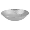 Premier Copper Products 17" x 12" Oval Vessel - Above Counter Terra Firma Copper Bathroom Sink, Nickel, 10 Gauge, TFVO17EN