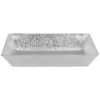 Premier Copper Products 20" x 12" Rectangle Vessel - Above Counter Terra Firma Copper Bathroom Sink, Nickel, 10 Gauge, TFVREC20EN