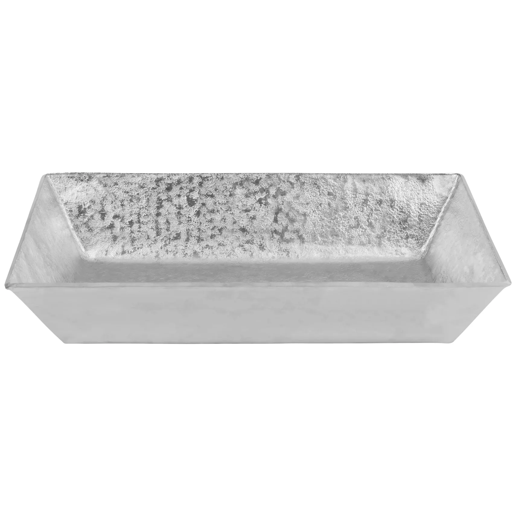 Premier Copper Products 20" x 12" Rectangle Vessel - Above Counter Terra Firma Copper Bathroom Sink, Nickel, 10 Gauge, TFVREC20EN
