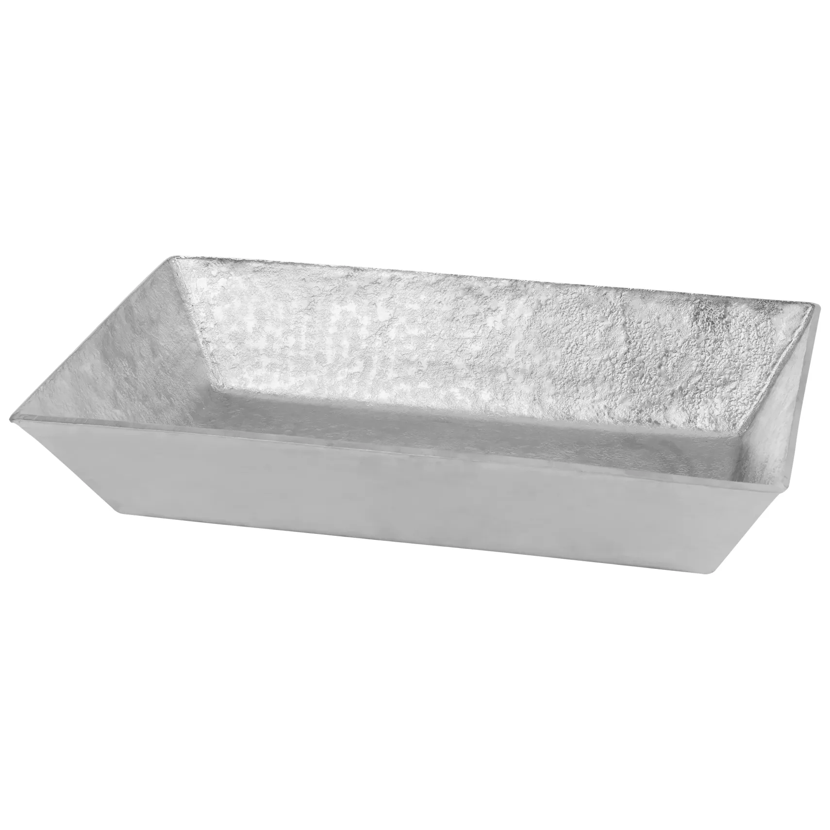 Premier Copper Products 20" x 12" Rectangle Vessel - Above Counter Terra Firma Copper Bathroom Sink, Nickel, 10 Gauge, TFVREC20EN