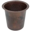 Premier Copper Products 12" Copper Bar/Prep Sink, Oil Rubbed Bronze, BR12WDB