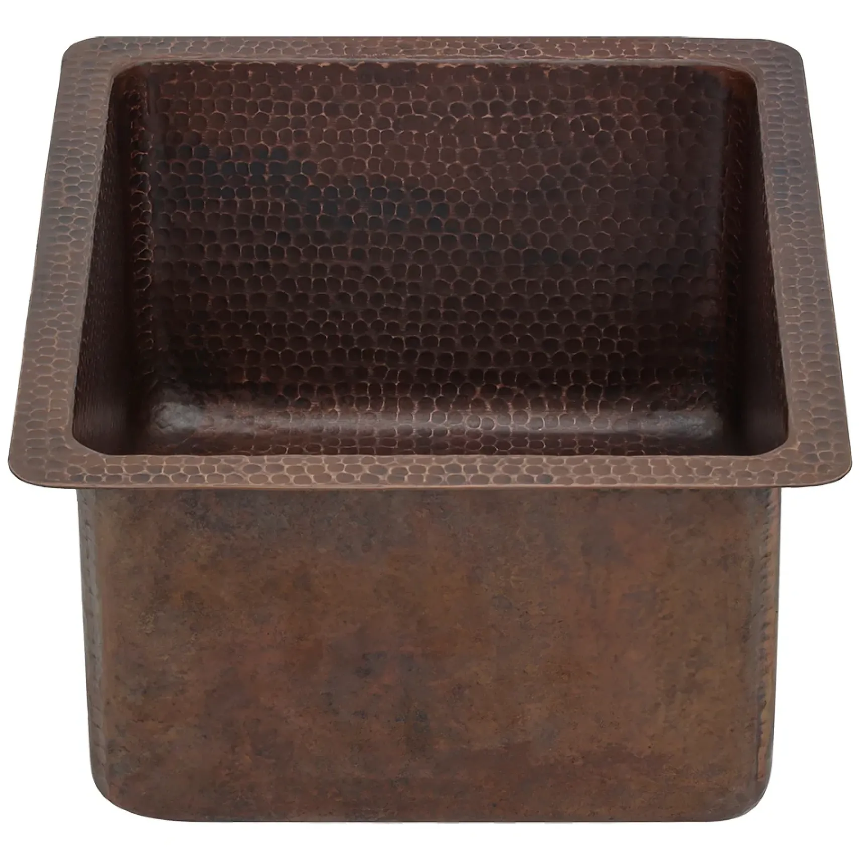 Premier Copper Products 16" Copper Bar/Prep Sink, Oil Rubbed Bronze, BREC16DB