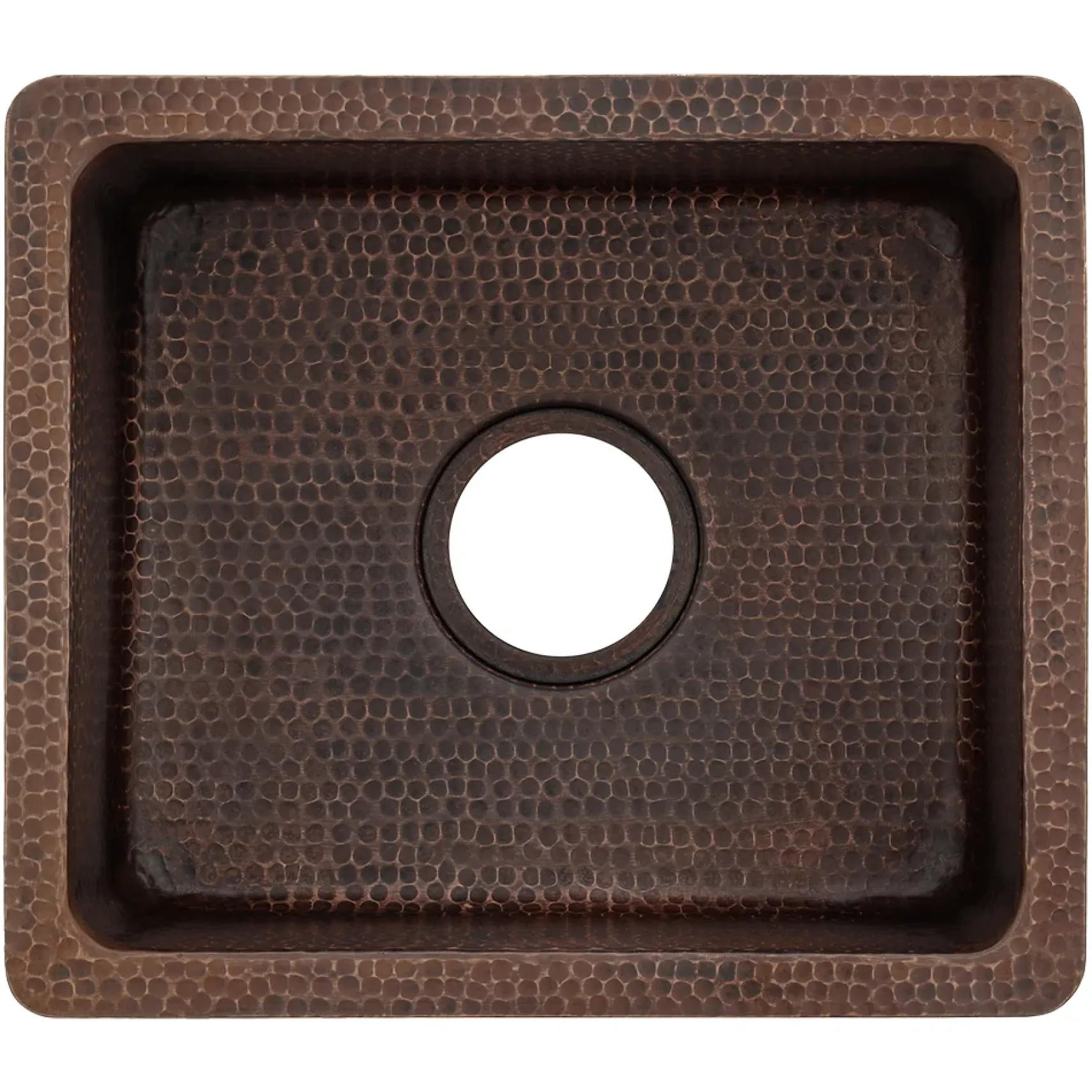 Premier Copper Products 16" Copper Bar/Prep Sink, Oil Rubbed Bronze, BREC16DB