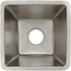 Premier Copper Products 17" Copper Bar/Prep Sink, Nickel, BS17EN