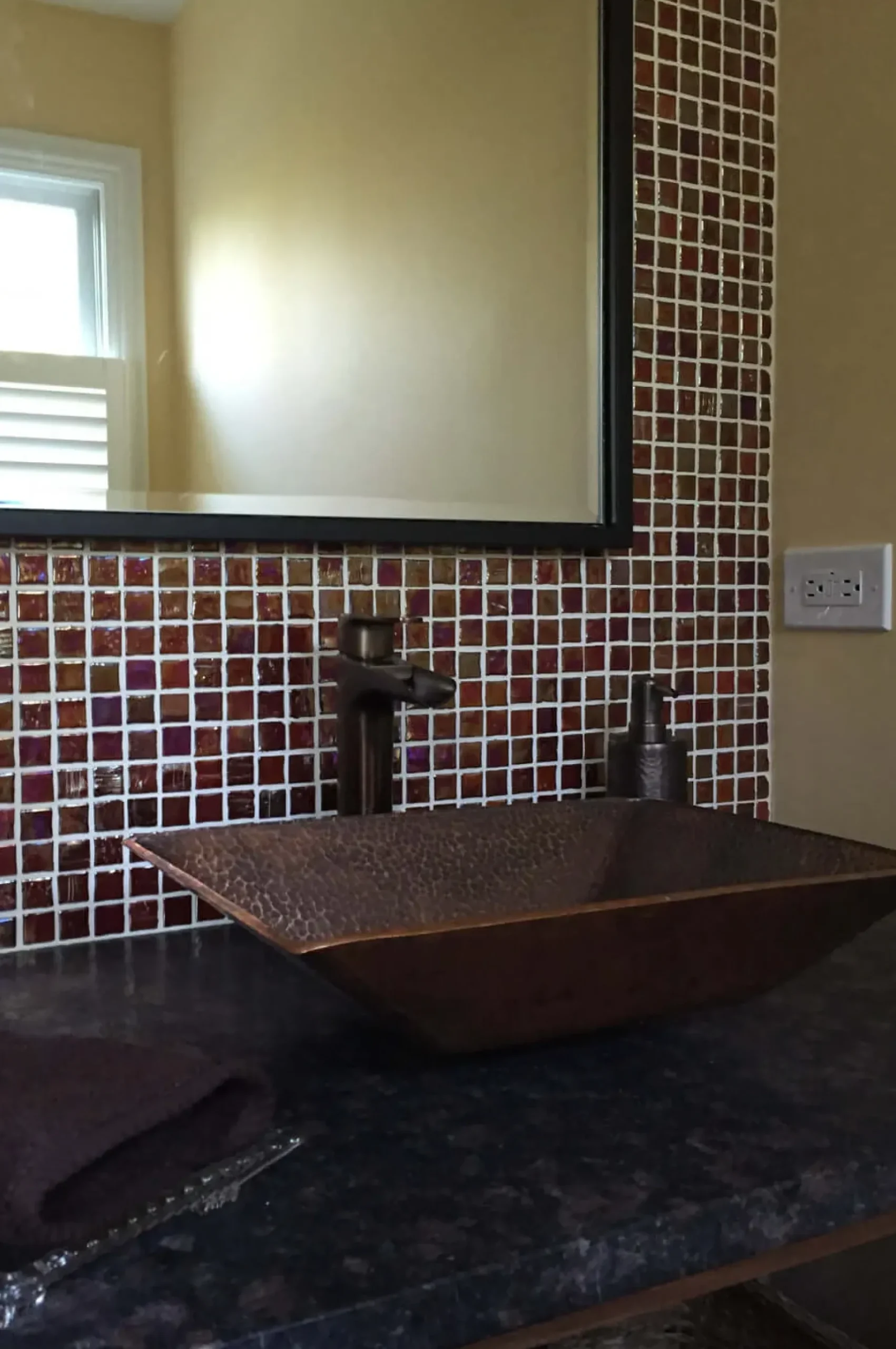 Premier Copper Products 17" Rectangle Copper Bathroom Sink, Oil Rubbed Bronze, PVMRECDB