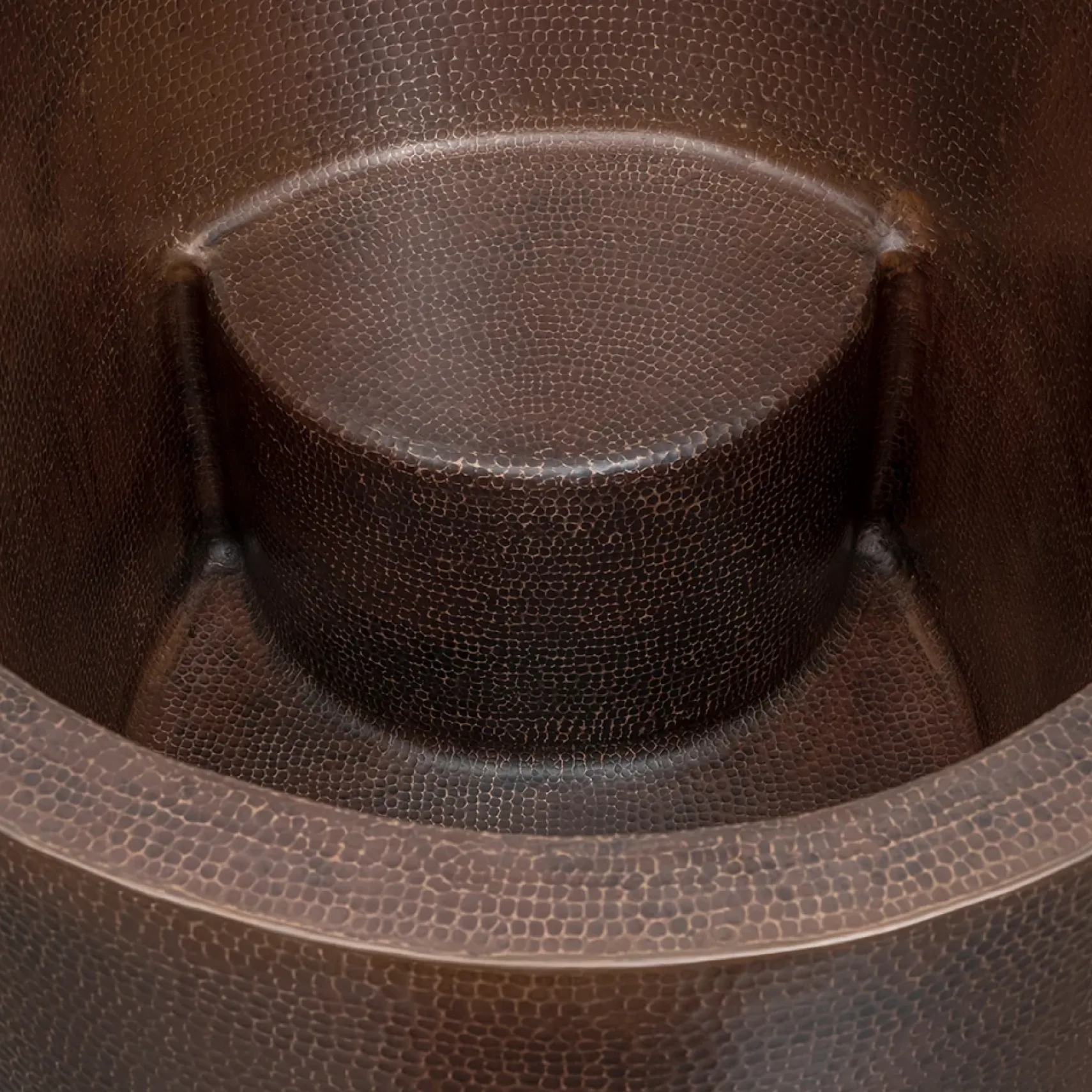 Premier Copper Products 48" Hammered Copper Freestanding Japanese Soaking Tub, Oil Rubbed Bronze, BTO48DB