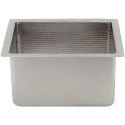 Premier Copper Products 20" Copper Bar/Prep Sink, Nickel, BREC20EN