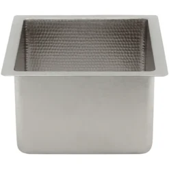 Premier Copper Products 20" Copper Bar/Prep Sink, Nickel, BREC20EN
