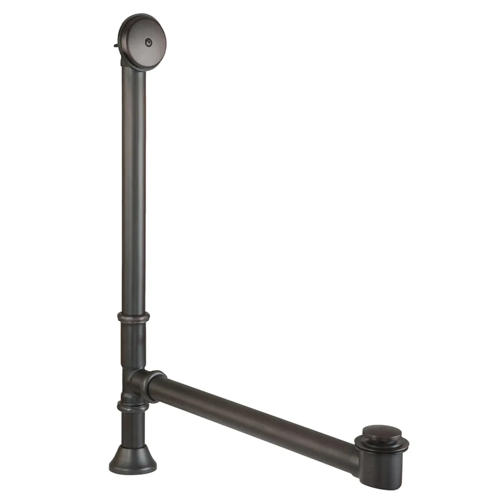 Premier Copper Products 72" Hammered Copper Modern Style Bathtub with Overflow Holes and Drain Package, Oil Rubbed Bronze, BSP5_BTM72DBOF