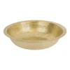 Premier Copper Products 18" Round Dual - Undermount or Drop In Terra Firma Brass Bathroom Sink, TFLR18PB