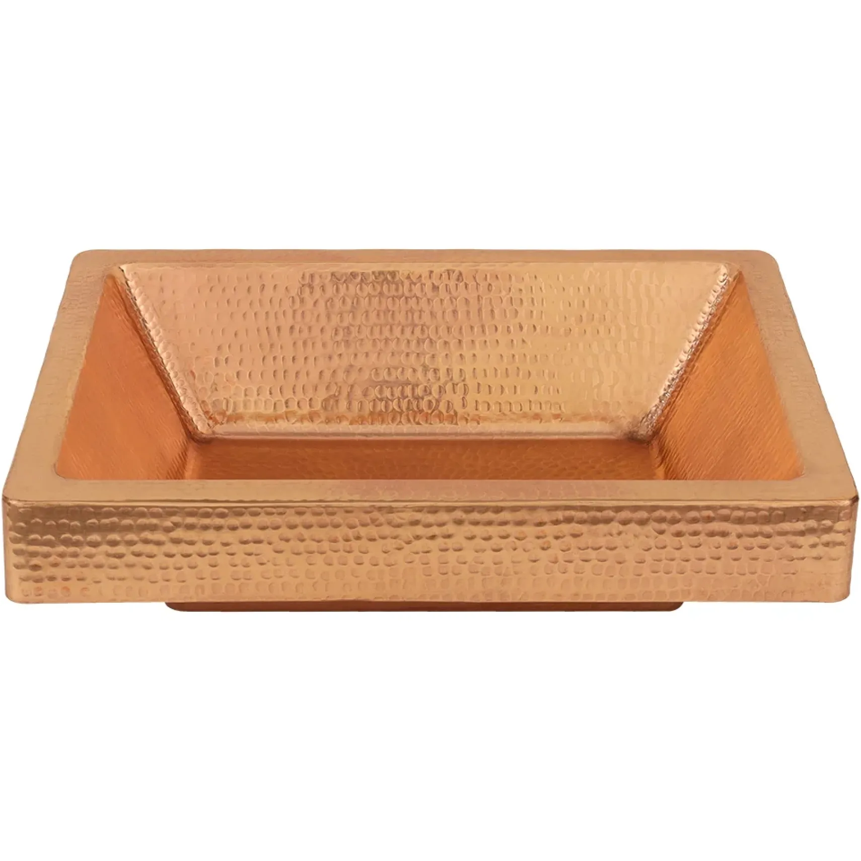 Premier Copper Products 19" Rectangle Copper Bathroom Sink, Polished Copper, VREC19SKPC