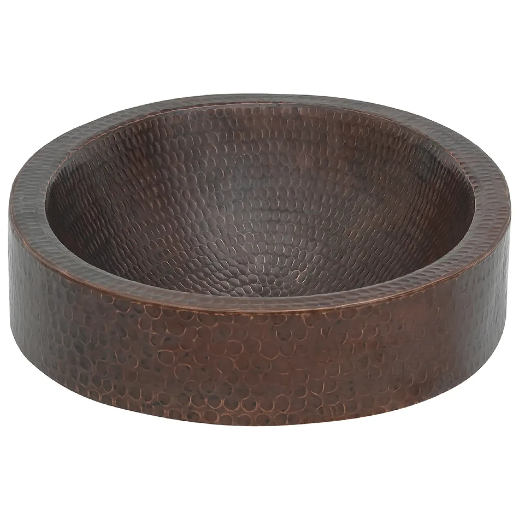 Premier Copper Products 17" Oval Copper Bathroom Sink, Oil Rubbed Bronze, VO17SKDB