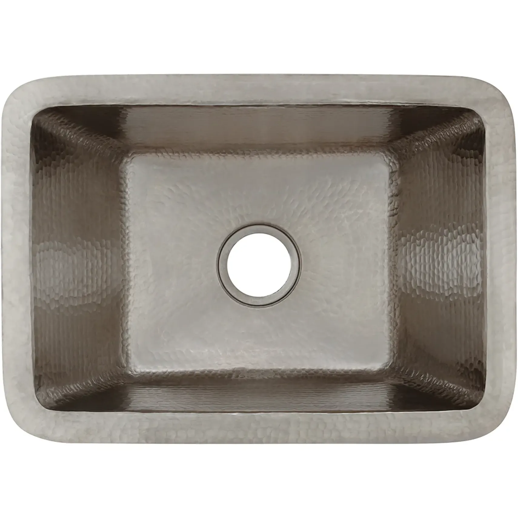 Premier Copper Products 17" Copper Bar/Prep Sink, Nickel, BRECEN2