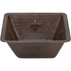 Premier Copper Products 15" Copper Bar/Prep Sink, Oil Rubbed Bronze, BS15FDB3
