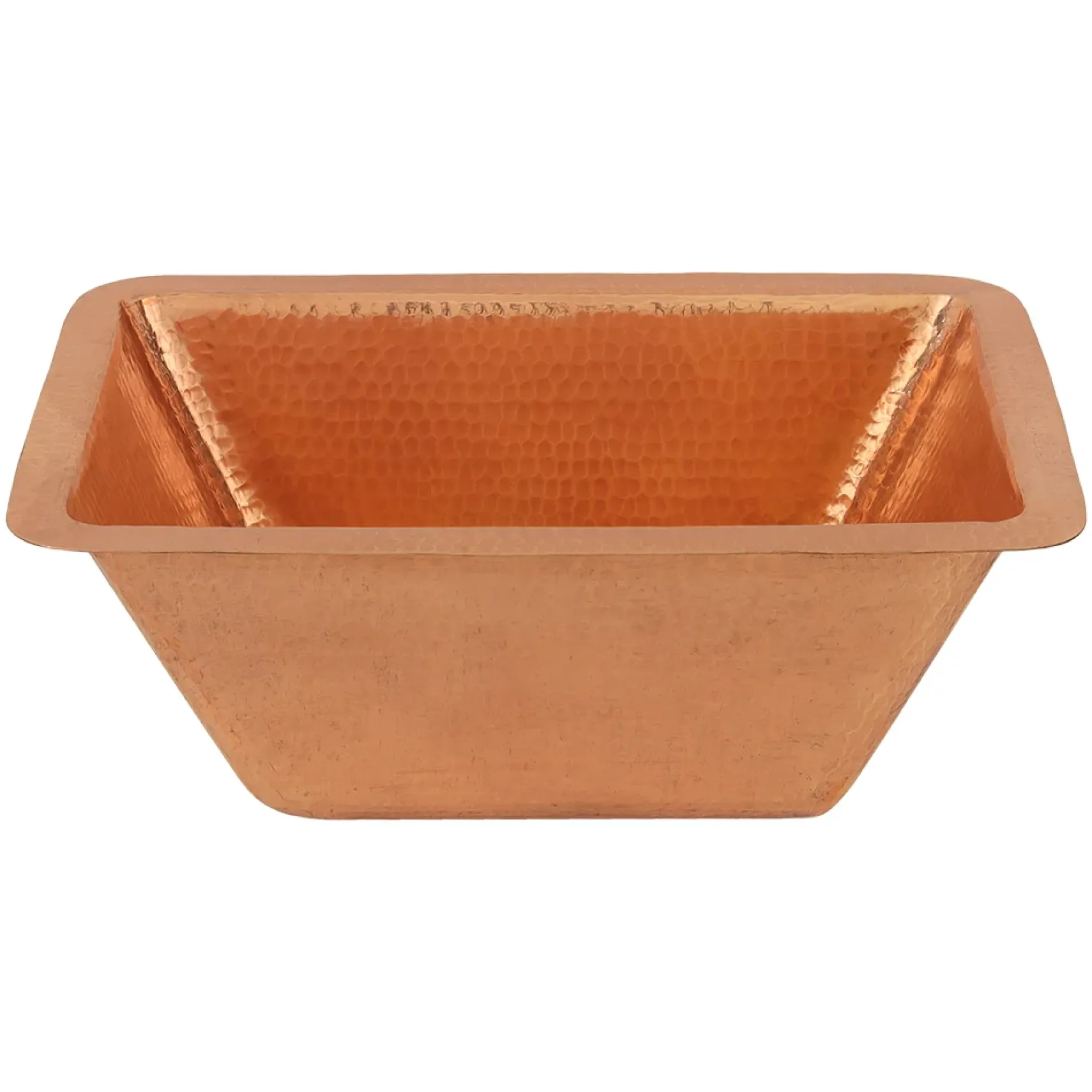 Premier Copper Products 17" Rectangle Copper Bathroom Sink, Polished Copper, LRECPC