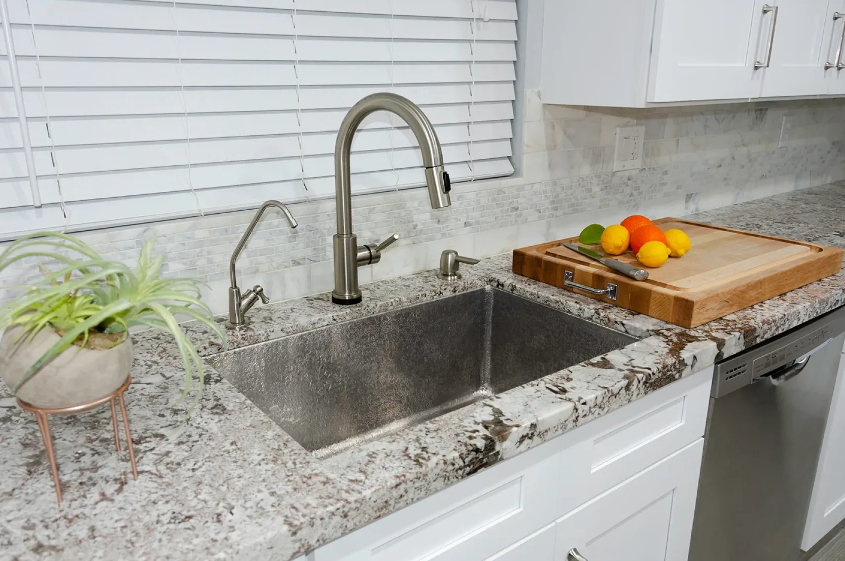 Premier Copper Products 33" Dual - Undermount or Drop In Terra Firma Copper Kitchen Sink, Nickel, 10 Gauge, TFKSEN331910