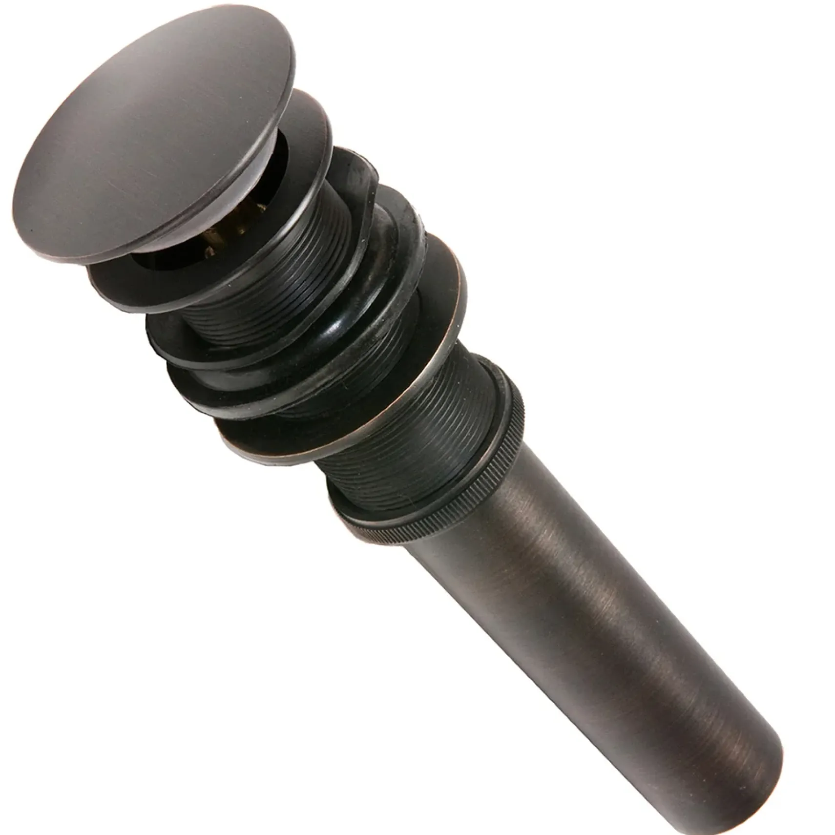 Premier Copper Products 13" Round Hand Forged Old World Copper Vessel Bathroom Sink, Matching Drain and Accessories, Oil Rubbed Bronze, BSP5_PV13RDB-P