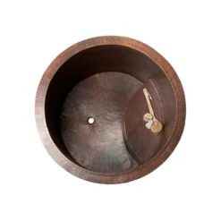 Premier Copper Products Japanese Style Soaker Hammered Copper Bathtub, BTR45DB