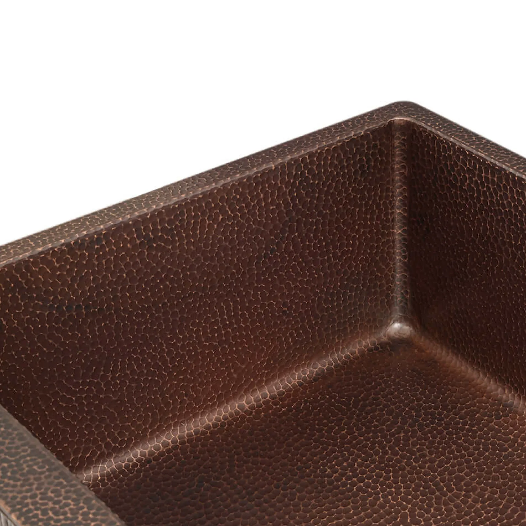 Premier Copper Products 33" Hammered Copper Farmhouse Sink, Oil Rubbed Bronze, 14 Gauge, KASDBRH33229TR