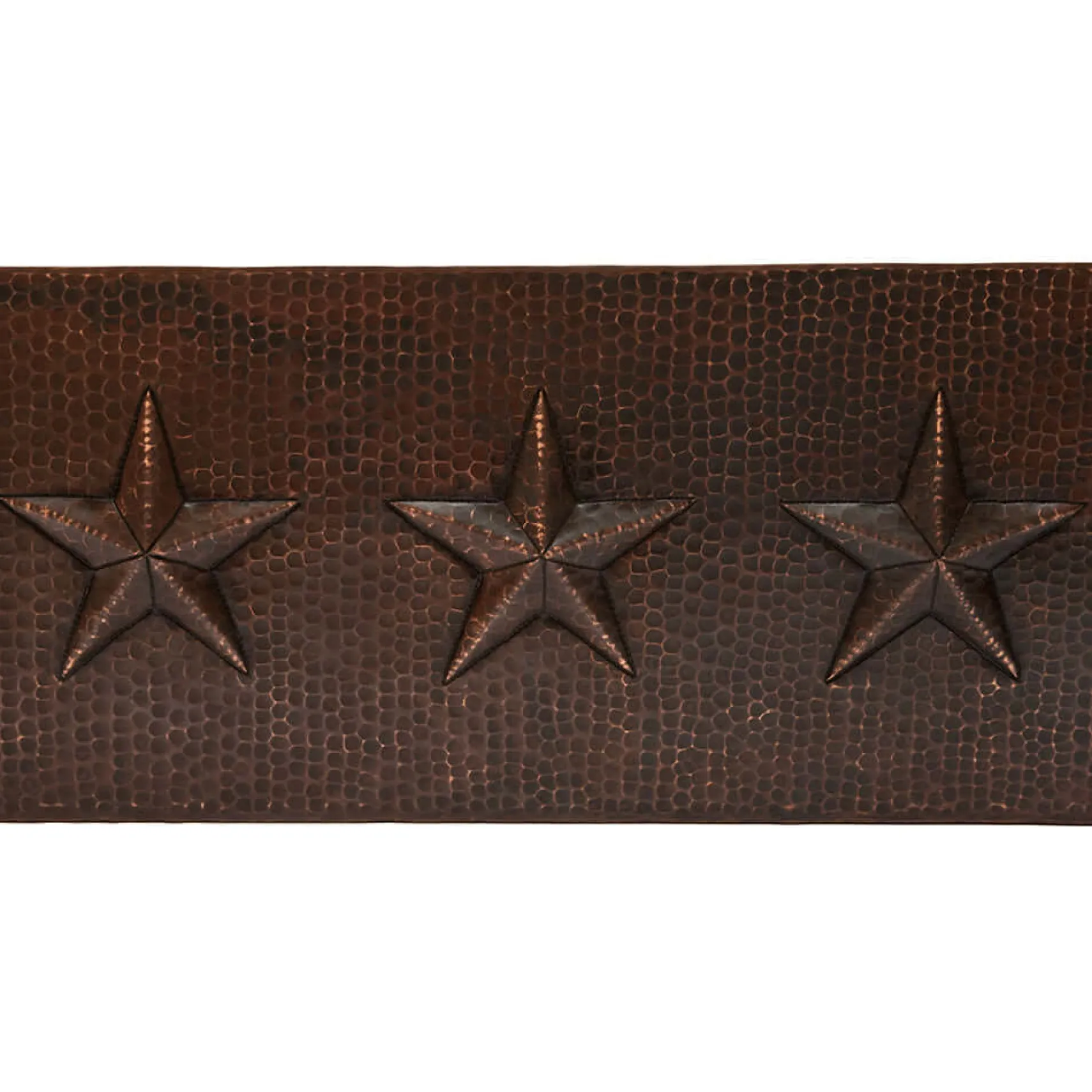 Premier Copper Products 33" Hammered Copper Kitchen Apron Single Basin Farmhouse Sink w/ Star Design with Matching Drain and Accessories, Oil Rubbed Bronze, KSP3_KASDB33229ST