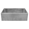 Premier Copper Products 33" Terra Firma Copper Farmhouse Sink, Nickel, 10 Gauge, TFKASEN332210