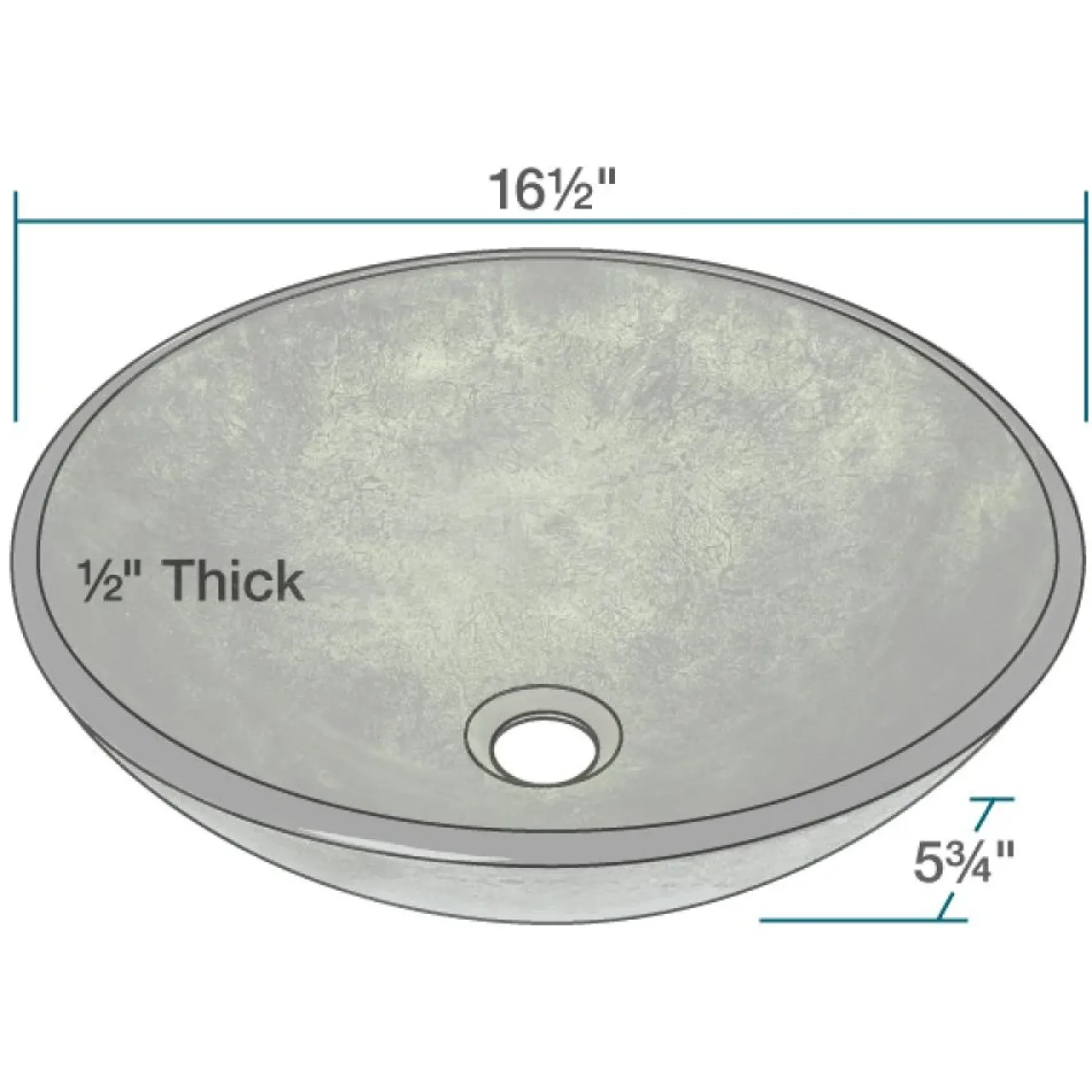 Rene 17" Round Glass Bathroom Sink, Forest Green, with Faucet, R5-5027-R9-7006-BN
