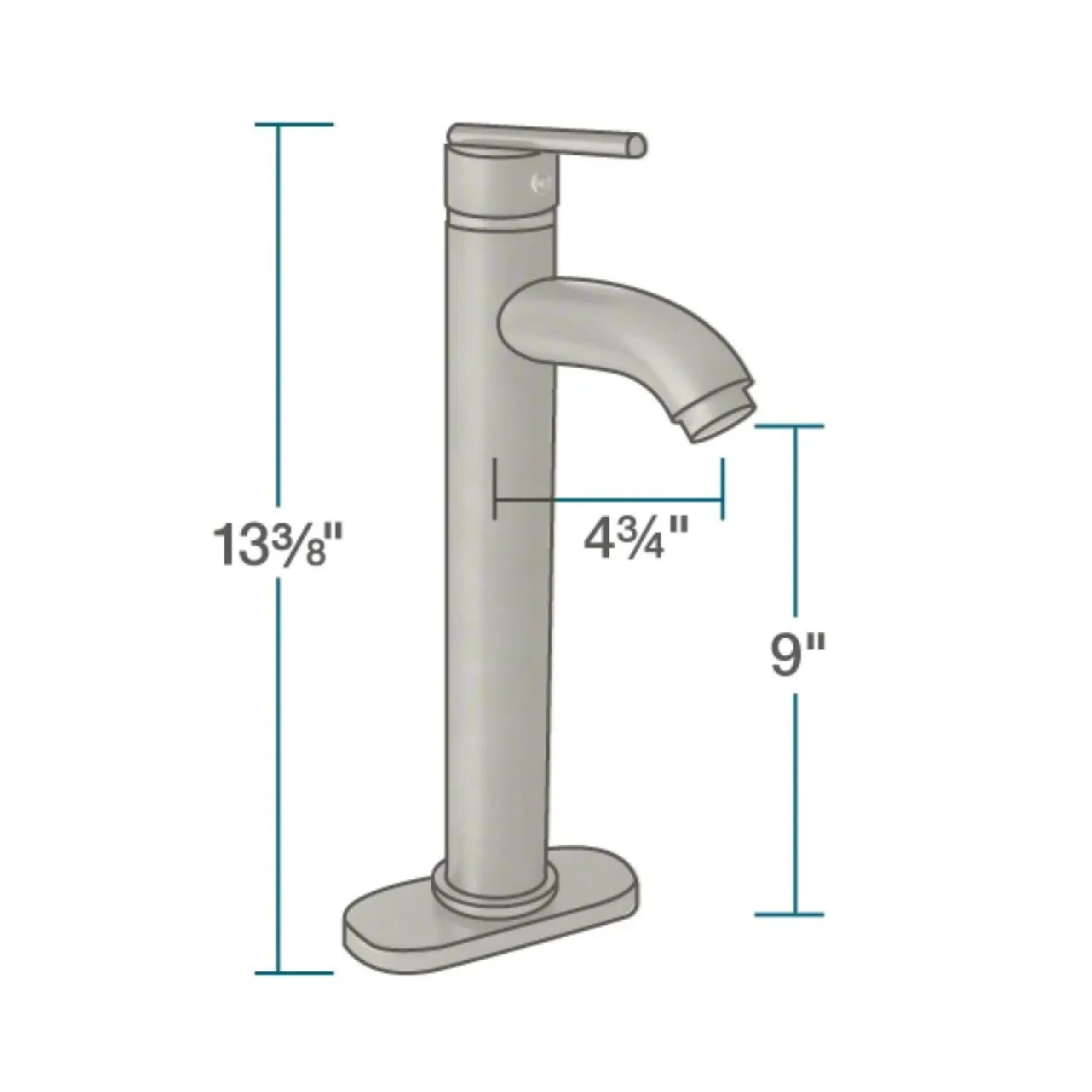 Rene 17" Round Glass Bathroom Sink, Celeste, with Faucet, R5-5001-CEL-R9-7001-BN