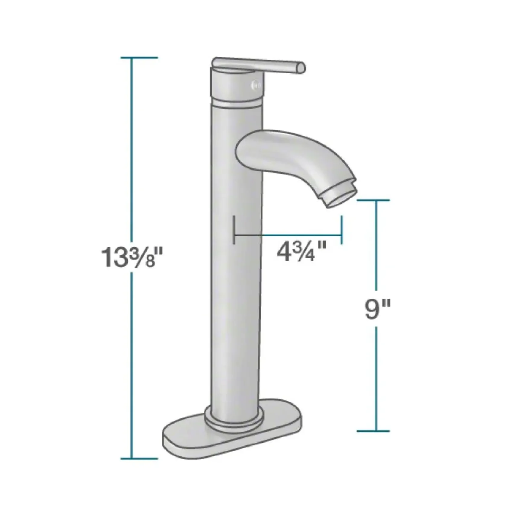 Rene 17" Round Glass Bathroom Sink, Celeste, with Faucet, R5-5001-CEL-R9-7001-C