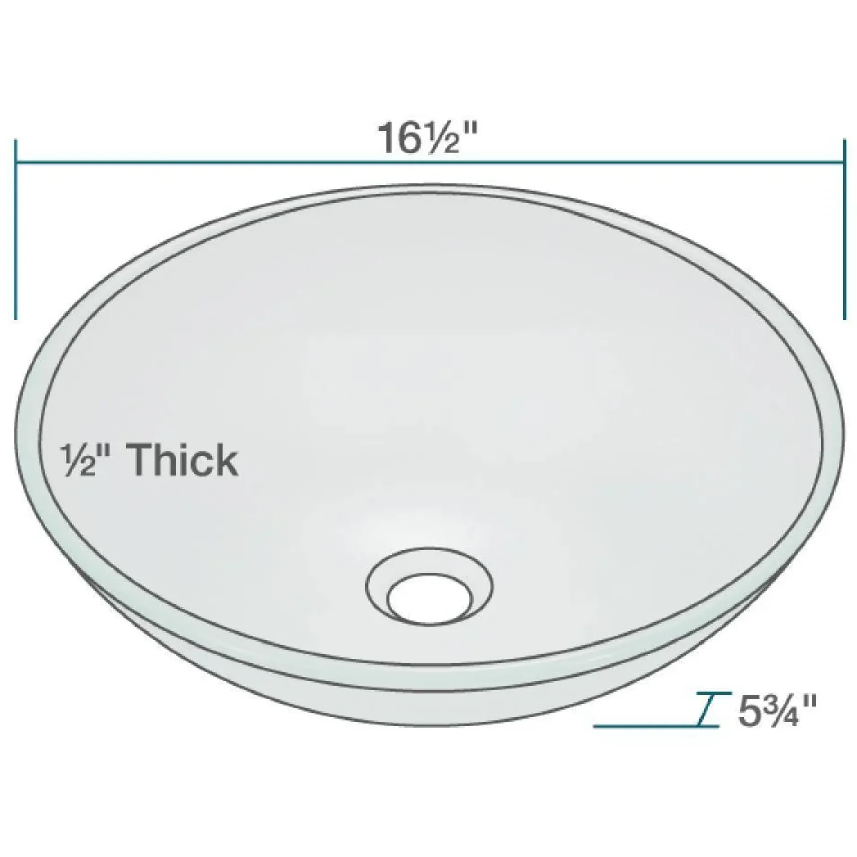 Rene 17" Round Glass Bathroom Sink, Frosted, with Faucet, R5-5002-R9-7001-ABR