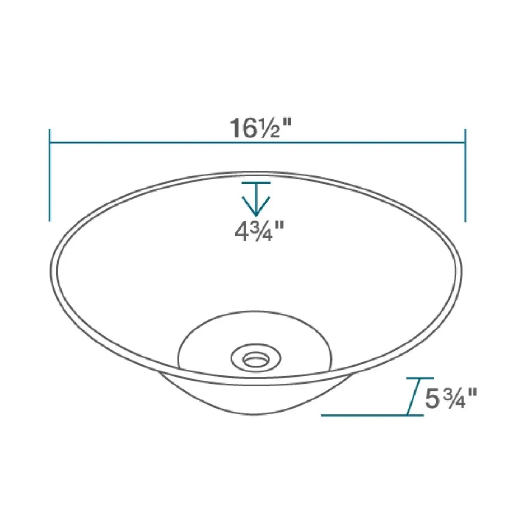 Rene 17" Round Porcelain Bathroom Sink, Biscuit, with Faucet, R2-5015-B-R9-7001-ABR