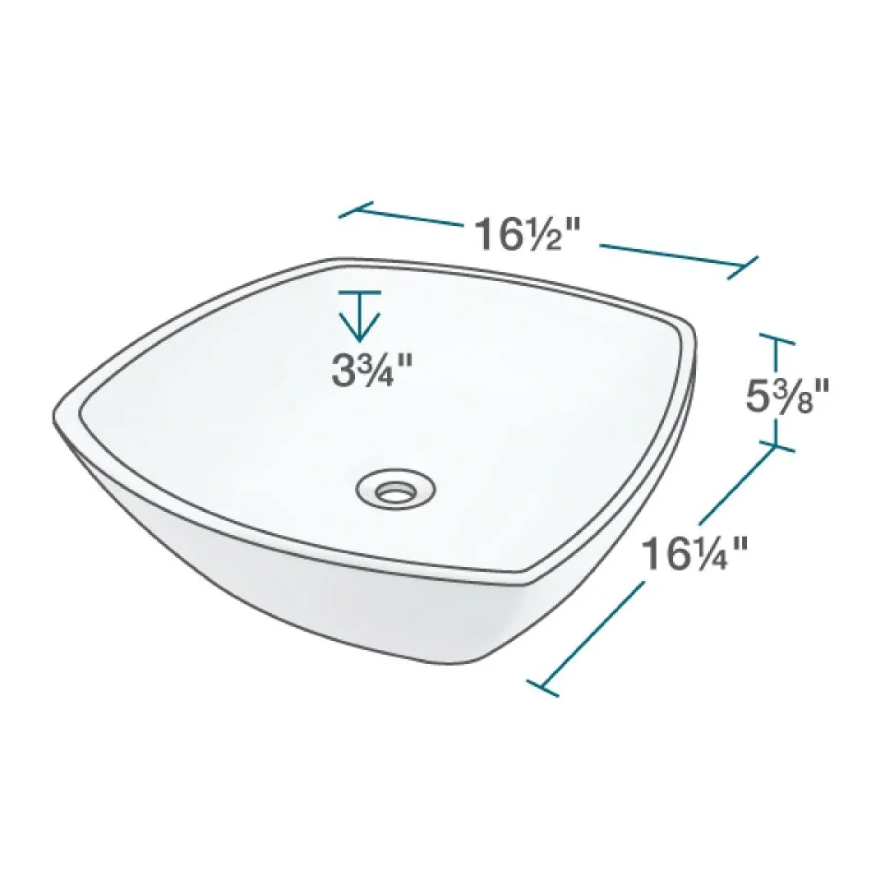 Rene 17" Round Porcelain Bathroom Sink, Biscuit, with Faucet, R2-5011-B-R9-7001-BN