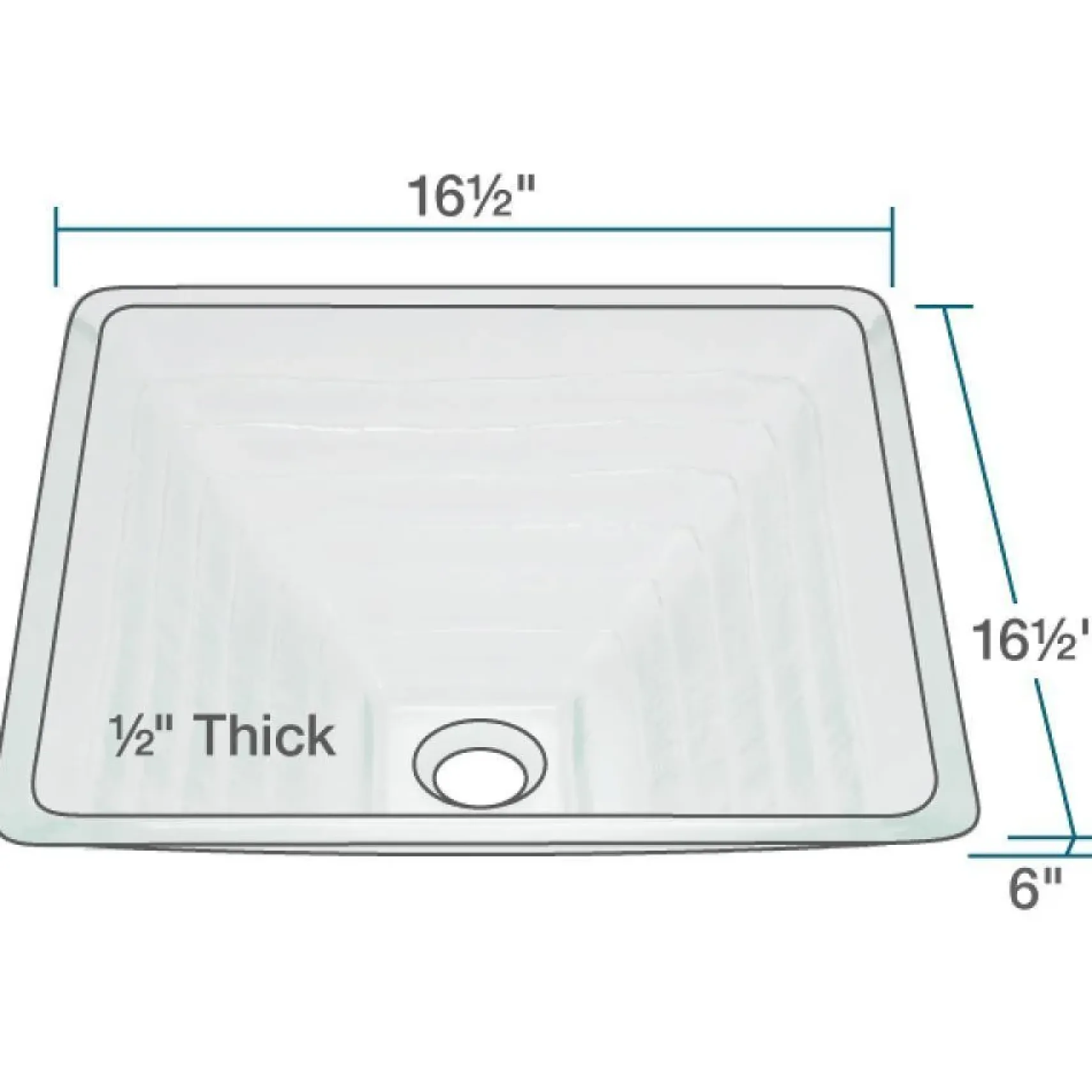 Rene 17" Square Glass Bathroom Sink, Textured, with Faucet, R5-5004-R9-7006-BN