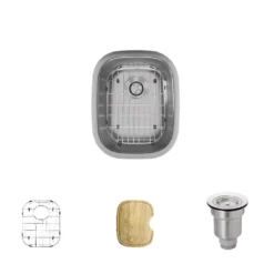 Rene 15" Stainless Steel Bar/Prep Sink, 16 Gauge, R1-1014-16