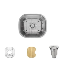 Rene 15" Stainless Steel Bar/Prep Sink, 16 Gauge, R1-1012-16