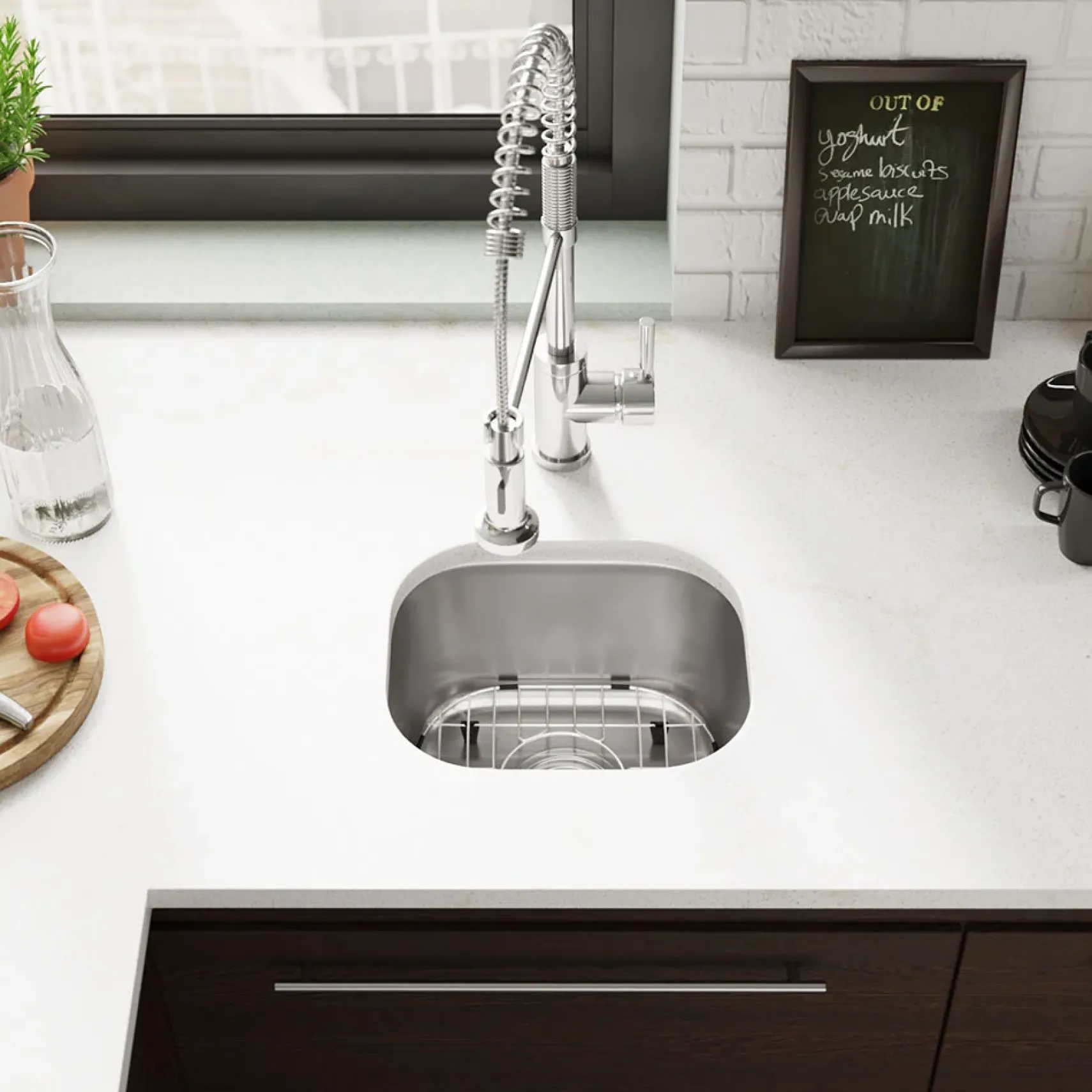 Rene 15" Stainless Steel Bar/Prep Sink, 16 Gauge, R1-1012-16