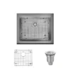 Rene 24" Stainless Steel Farmhouse Sink, 16 Gauge, R1-3004-16