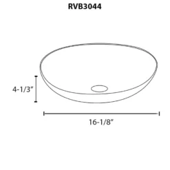 Ruvati 16 inch Murano Glass Art Vessel Circle Decorative Pattern Bathroom Sink, Celestial Blue, RVB3044