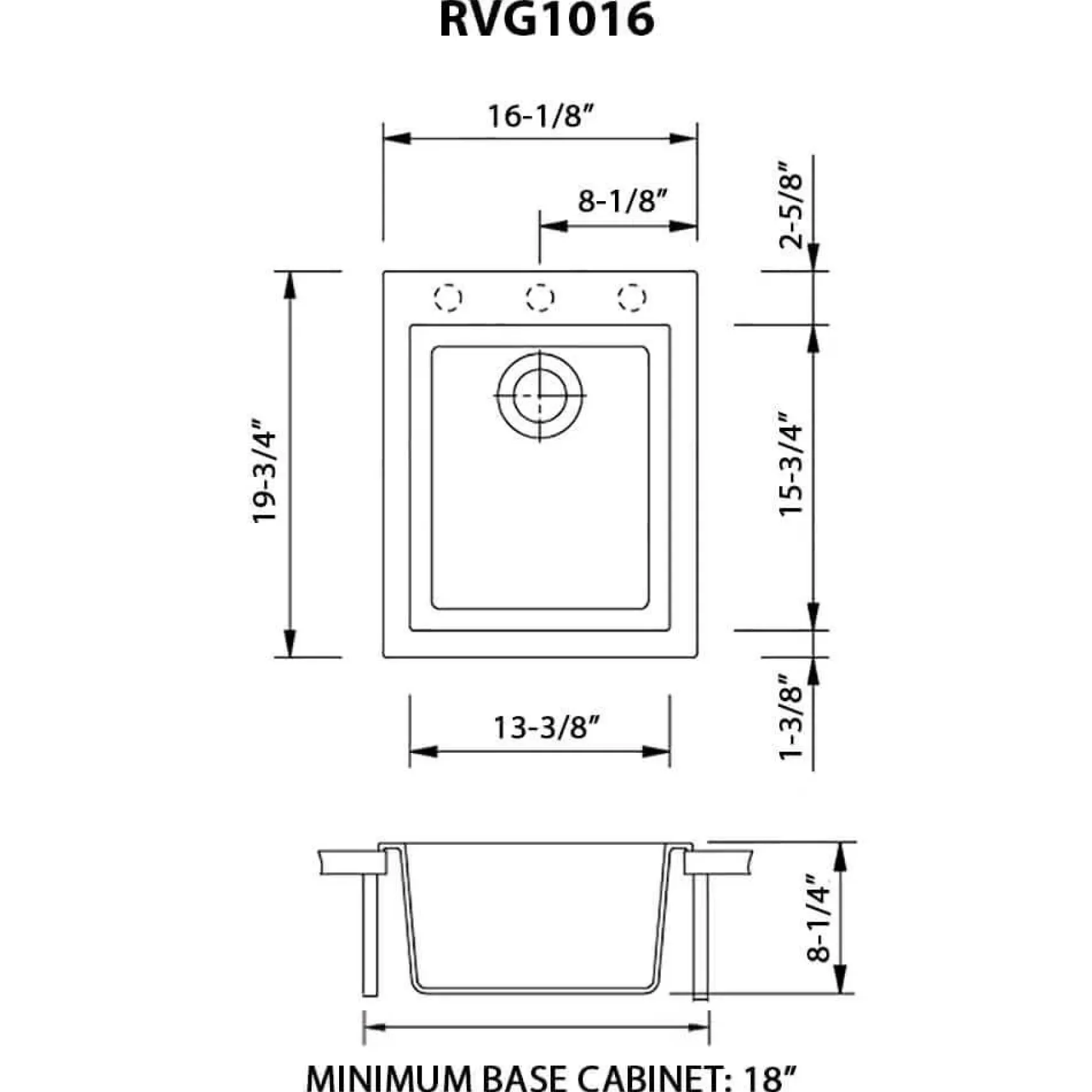 Ruvati 16 x 20 inch epiGranite Drop-in Topmount Granite Composite Single Bowl Kitchen Sink, Berry Red, RVG1016BR