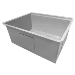 Ruvati Alto 27 x 19 x 12 inch Deep Laundry Utility Workstation Sink Undermount 16 Gauge, Stainless Steel, 16, RVU6327